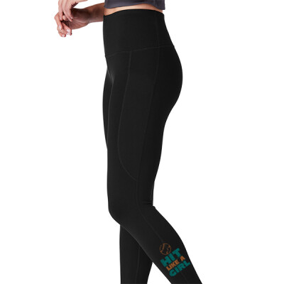 Hit Like A Girl - Softball High Rise Leggings  Thumbnail